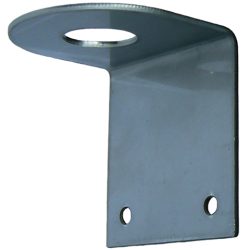 'L' mount bracket, Bonnet or boot stainless steel - 22mm hole